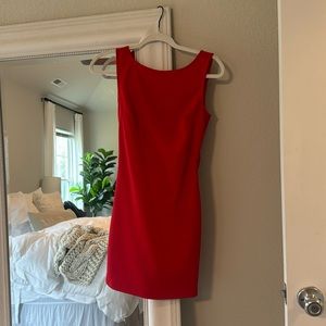 Sexy red cocktail dress